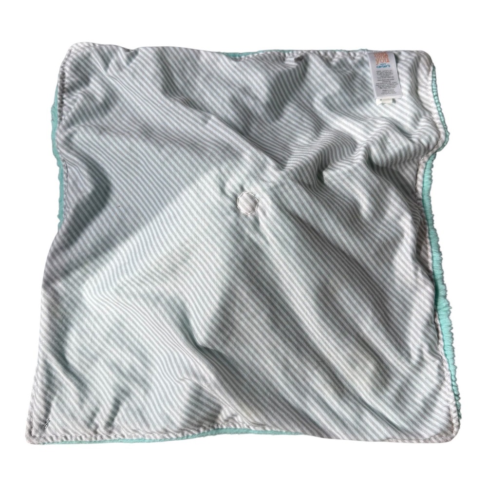 Just One You Carter's Crocodile Lovey Aqua Plush Security Blanket 2021 HTF Gator - Picture 3 of 5